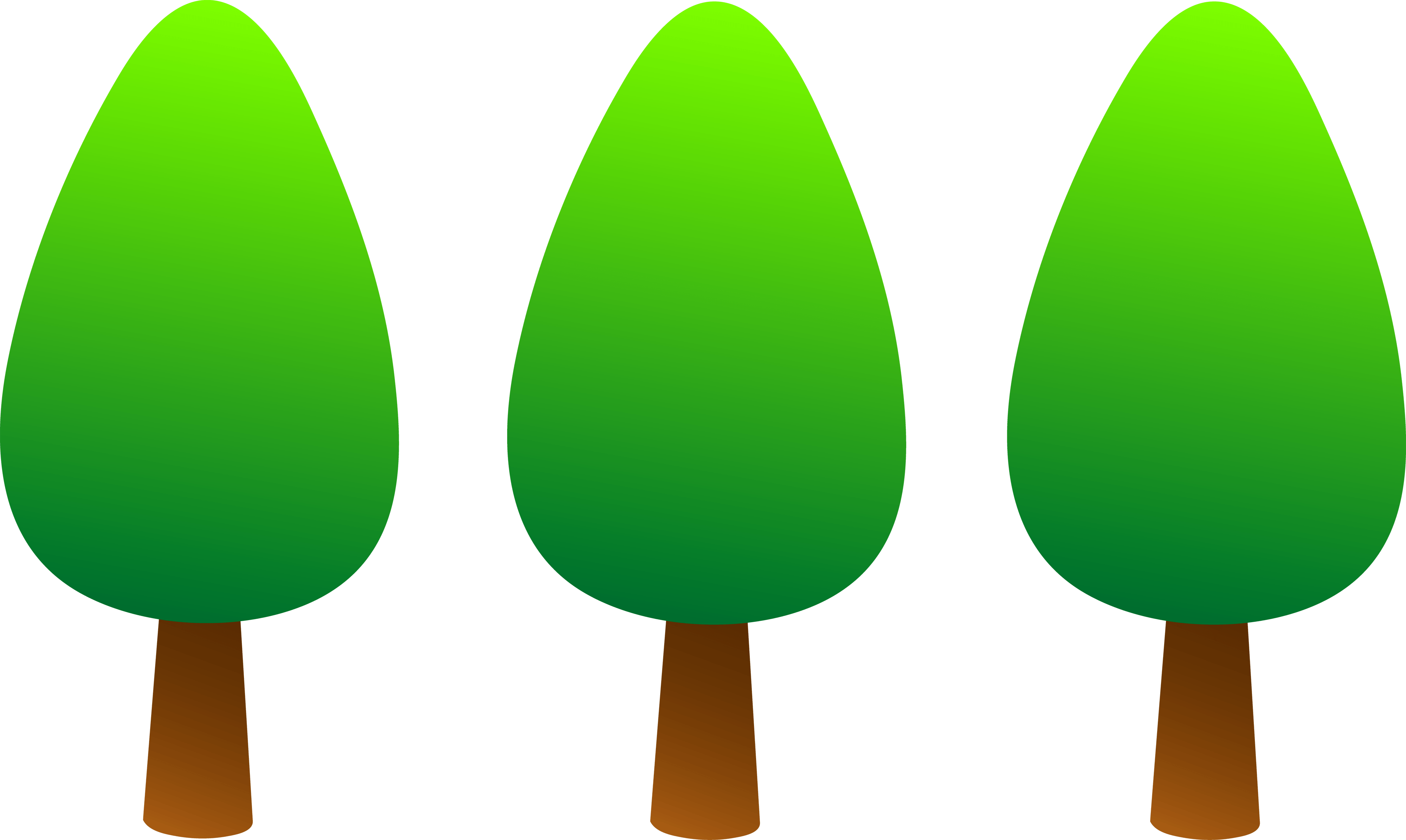 Cute Trees Cliparts Bring the Beauty of Nature to Your Designs!