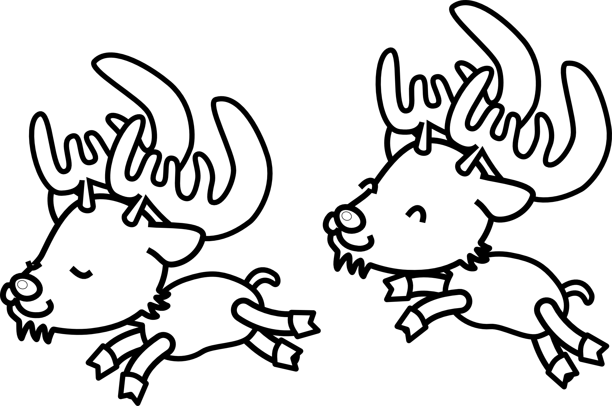 Free Reindeer Cliparts Black, Download Free Reindeer Cliparts Black png