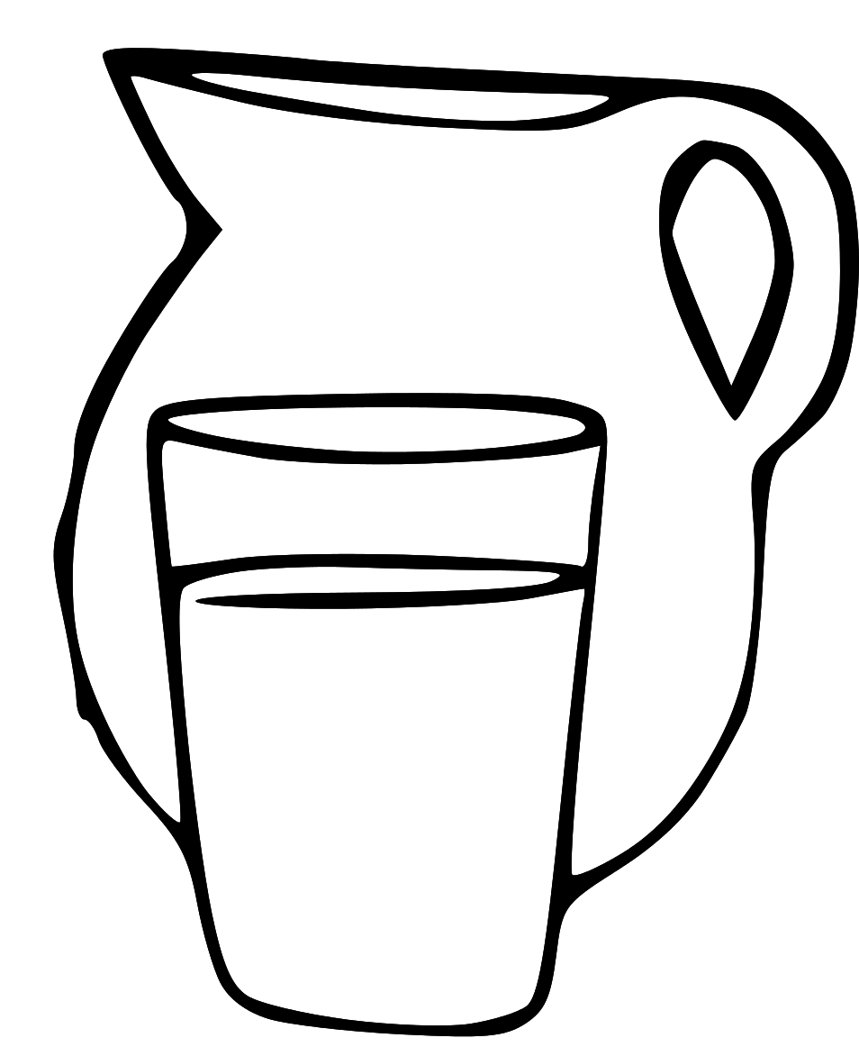 Free Jug Clipart Black And White, Download Free Jug Clipart Black And