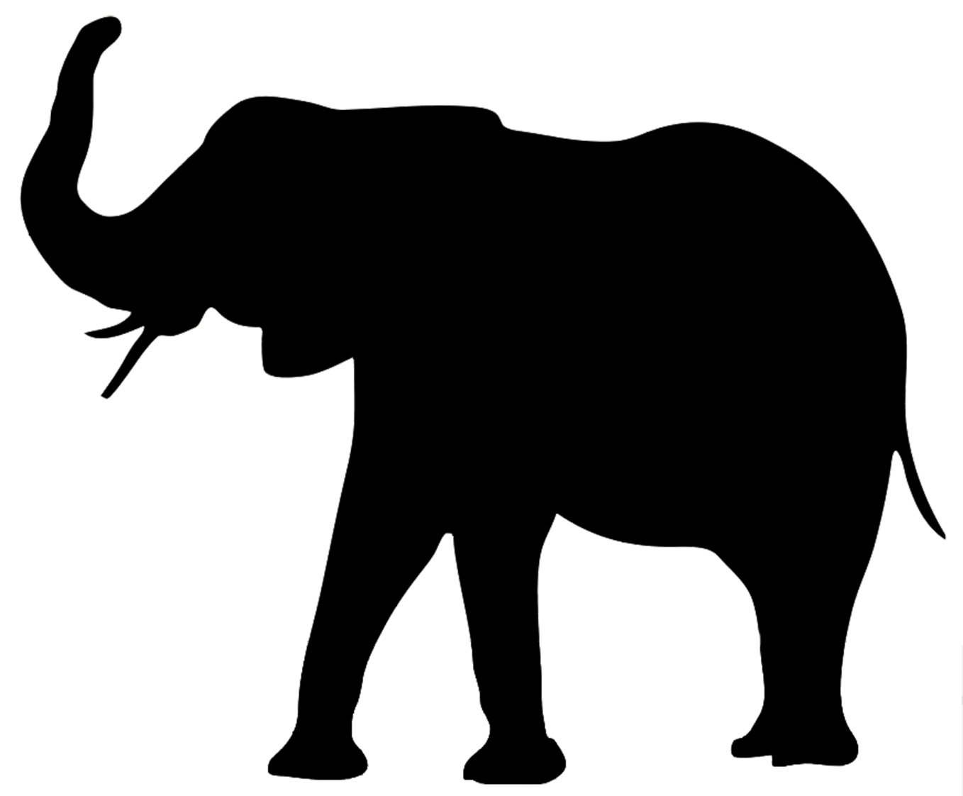 Free Elephant Cliparts Silhouette, Download Free Elephant Cliparts