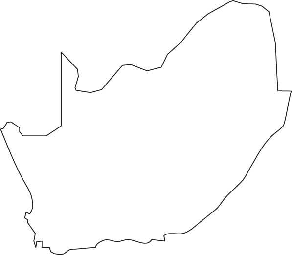 South Africa Map Outline South Africa Country Outline - Clip Art Library