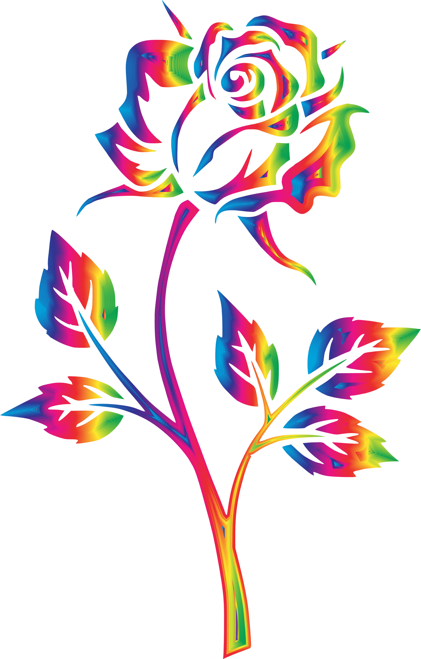 Free Rainbow Flower Cliparts, Download Free Rainbow Flower Cliparts png