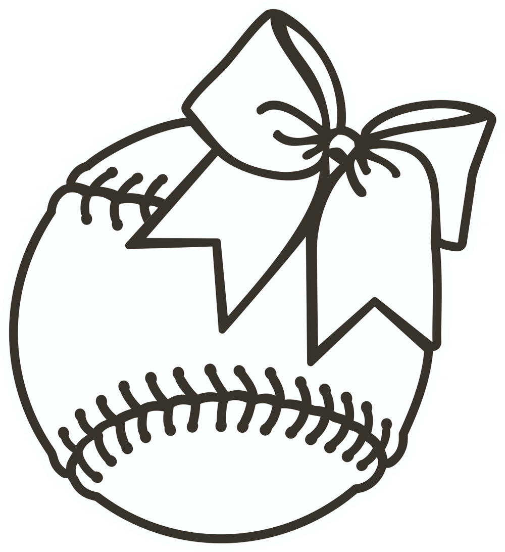 Cute Softball Drawings Easy