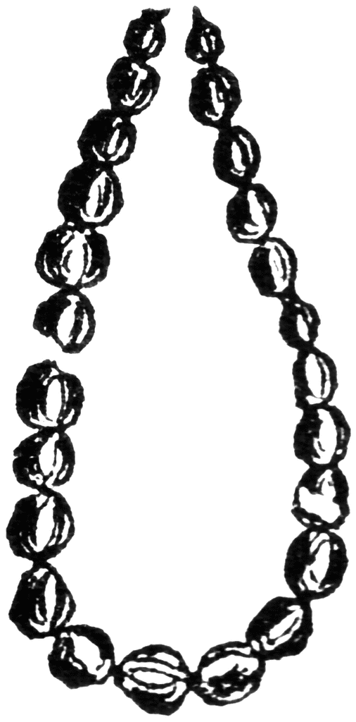 Free Necklace Clipart Black And White, Download Free Necklace Clipart