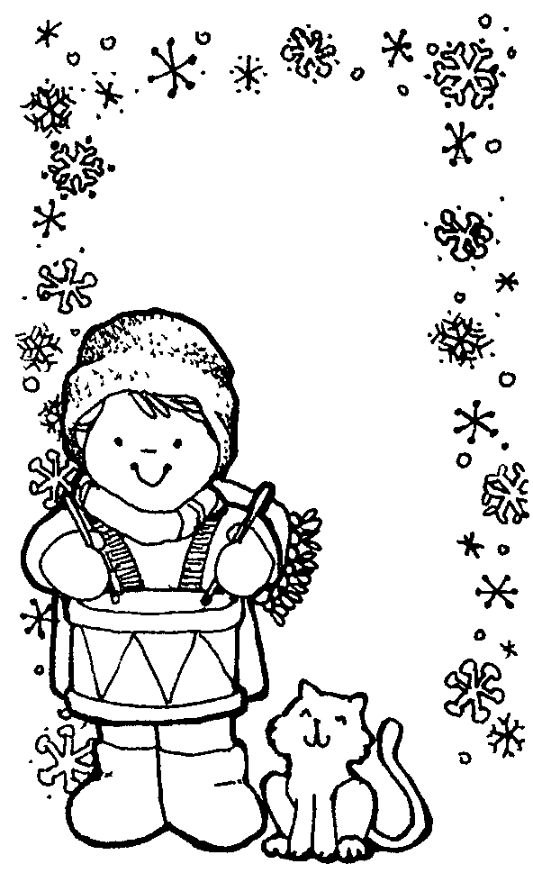little drummer boy coloring Clip Art Library
