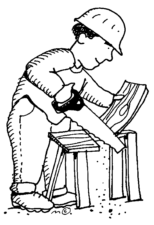 carpenter clip art black and white Clip Art Library