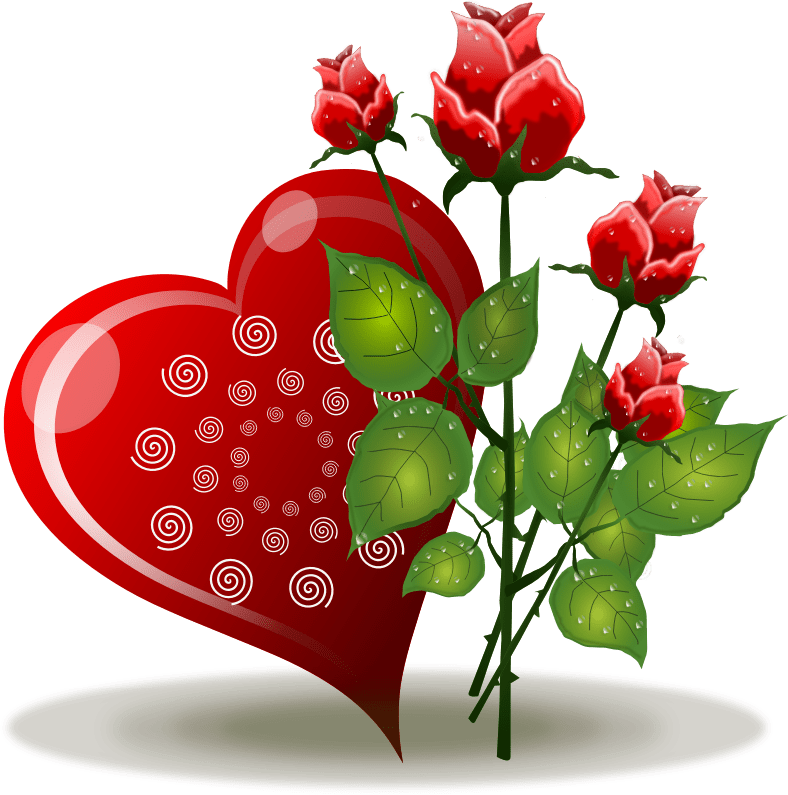 Free Rose Heart Cliparts, Download Free Rose Heart Cliparts png images, Free ClipArts on Clipart