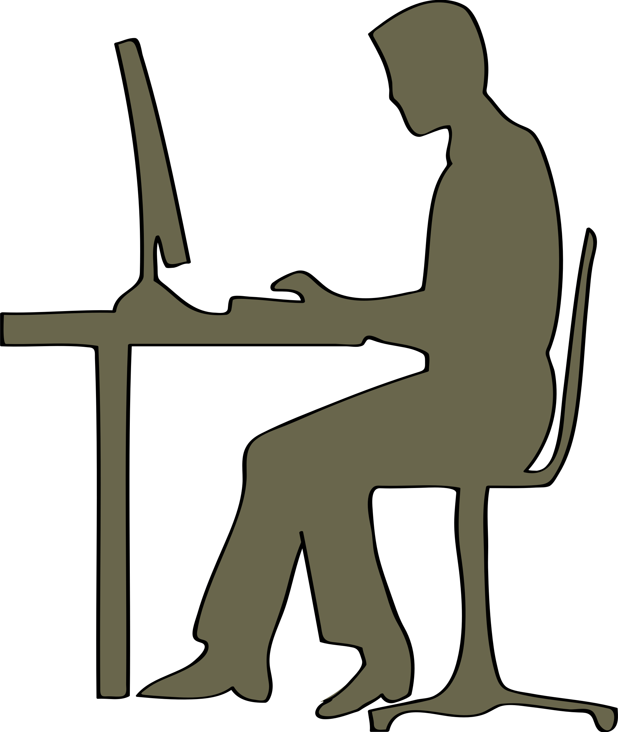 Office Desk Silhouette