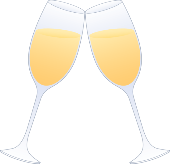 Wine Glass Cheers Clipart