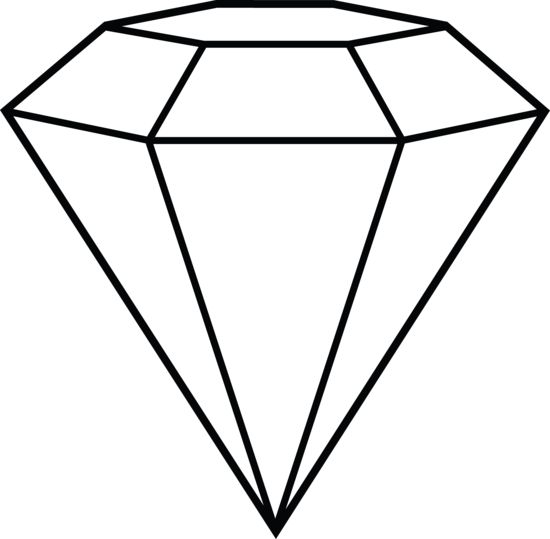 diamond clipart black and white Clip Art Library