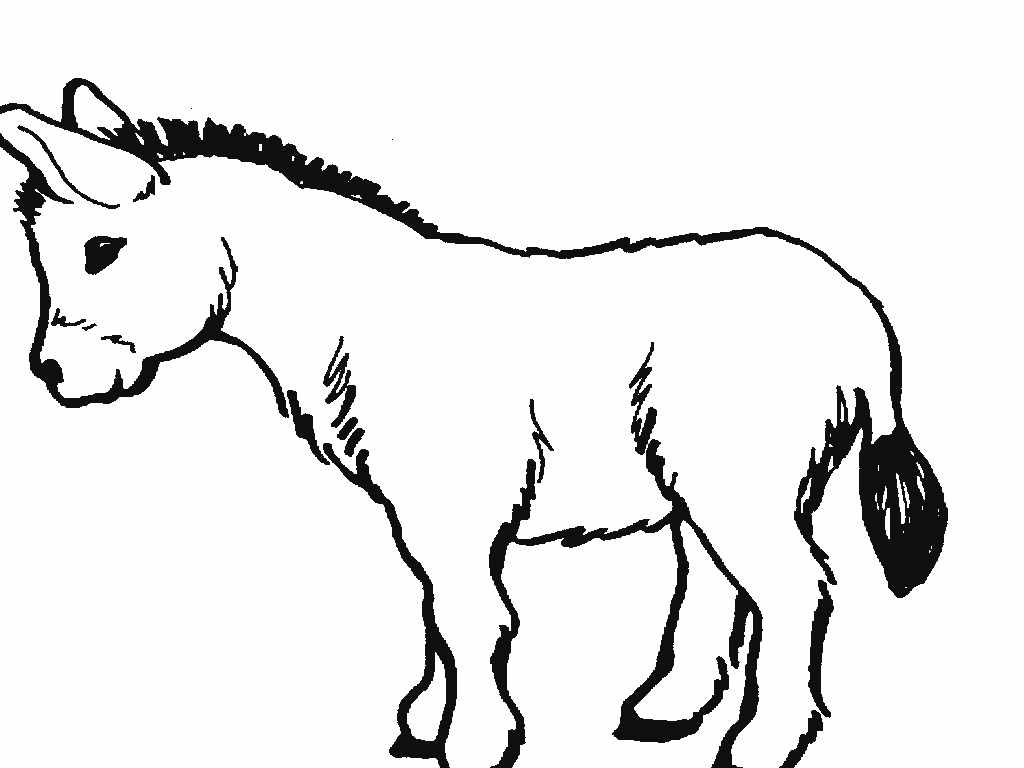 Free Donkey Clipart Black And White, Download Free Donkey Clipart Black