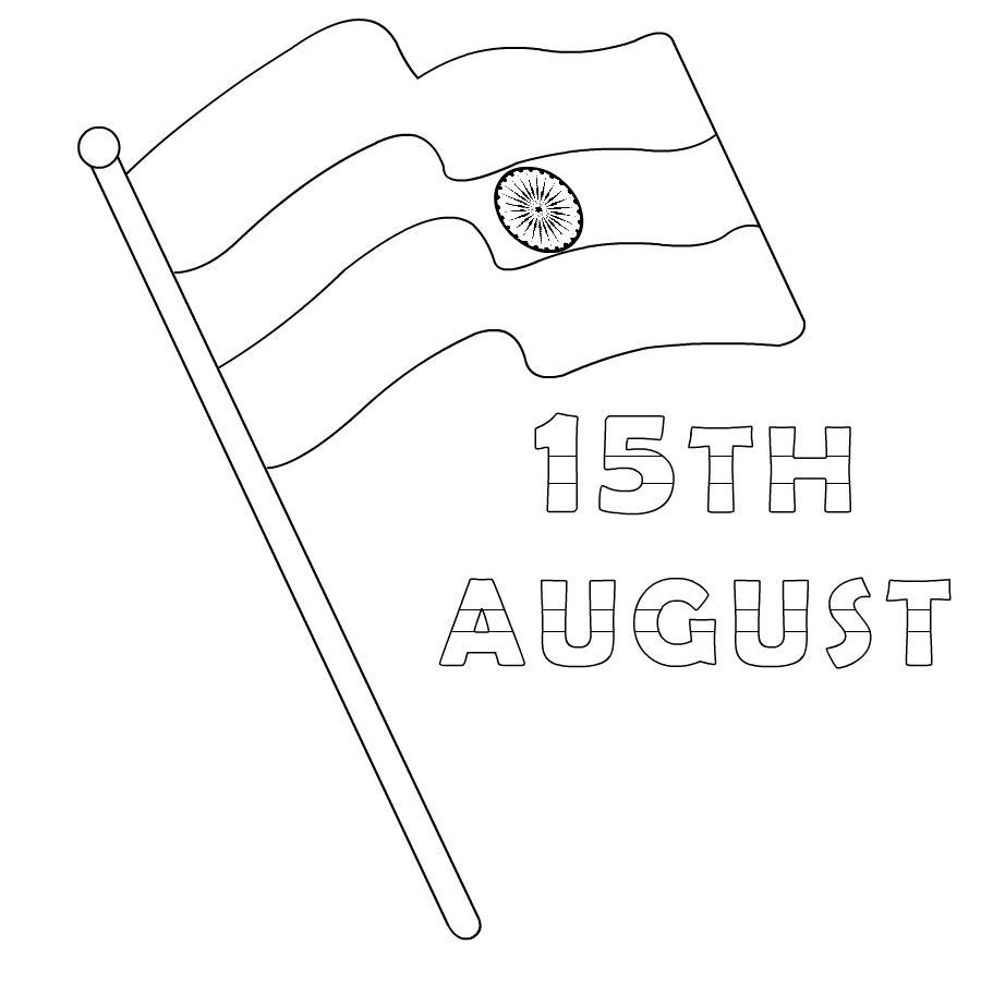 August Black And White Clipart Images