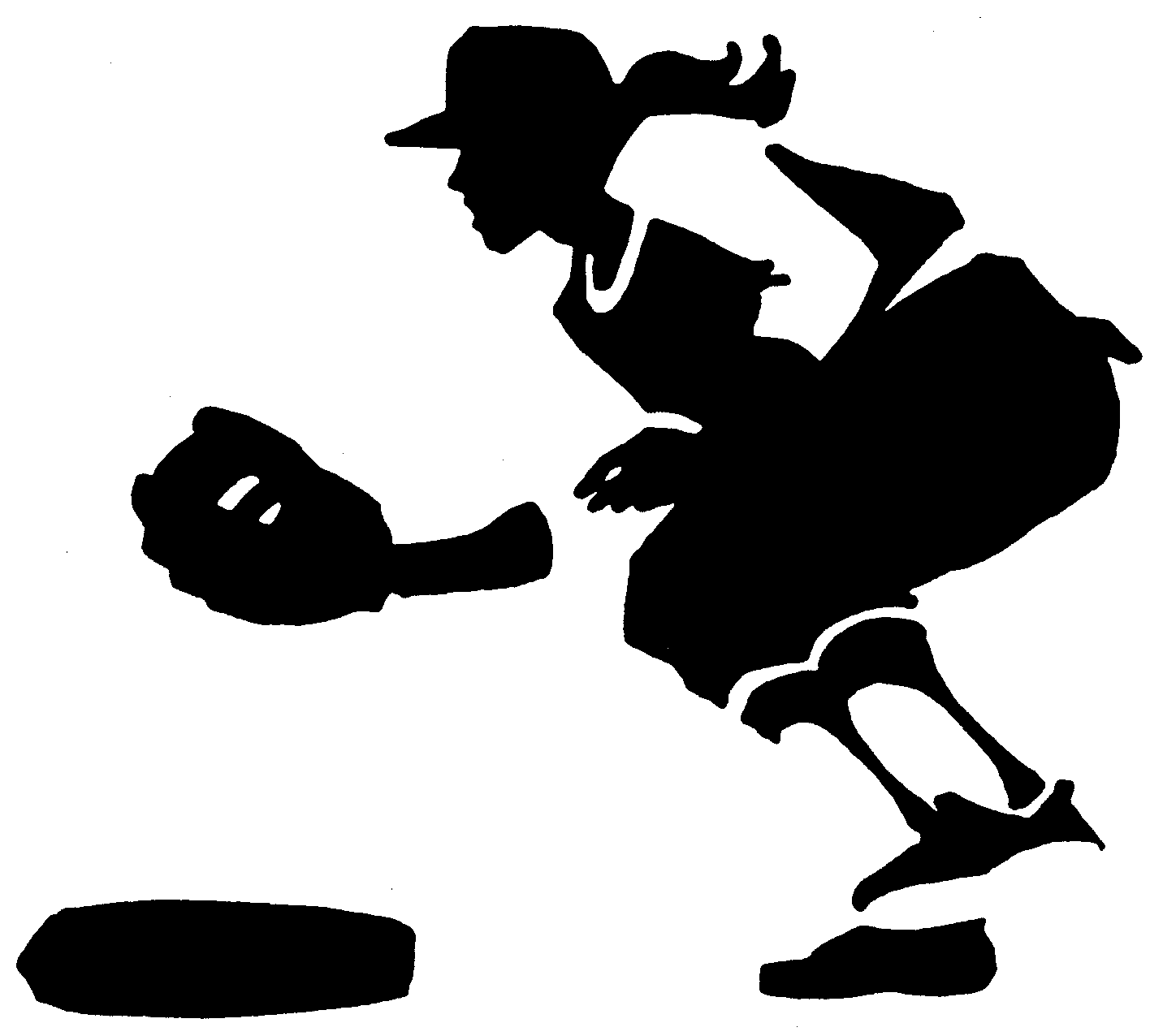 Free Softball Silhouette Cliparts, Download Free Softball Silhouette