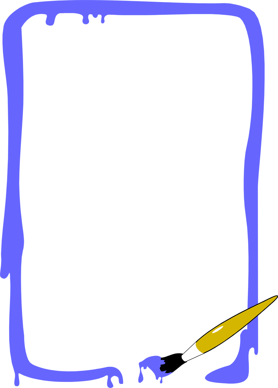 paint brush border clipart Clip Art Library