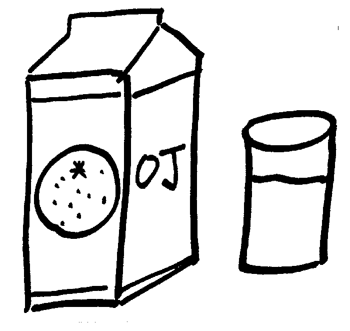 Free Juice Clipart Black And White, Download Free Juice Clipart Black