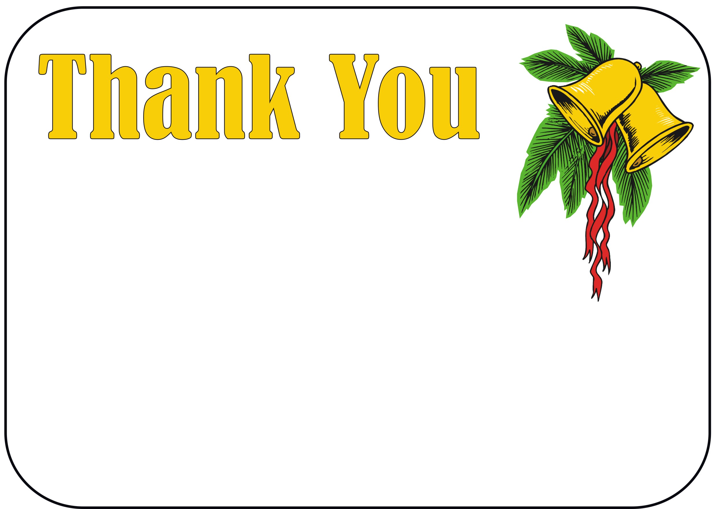 Thank You Christmas Clipart floral design Clip Art Library