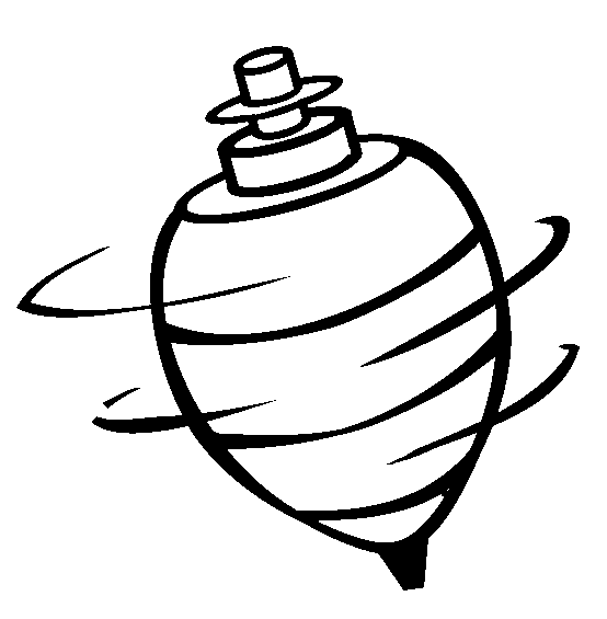 spinning top clipart black and white Clip Art Library