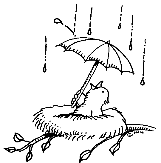 Umbrella Bird Coloring Page Az Pages Sketch Coloring Page