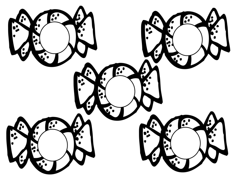 Free Black And White Candy Clipart, Download Free Black And White Candy