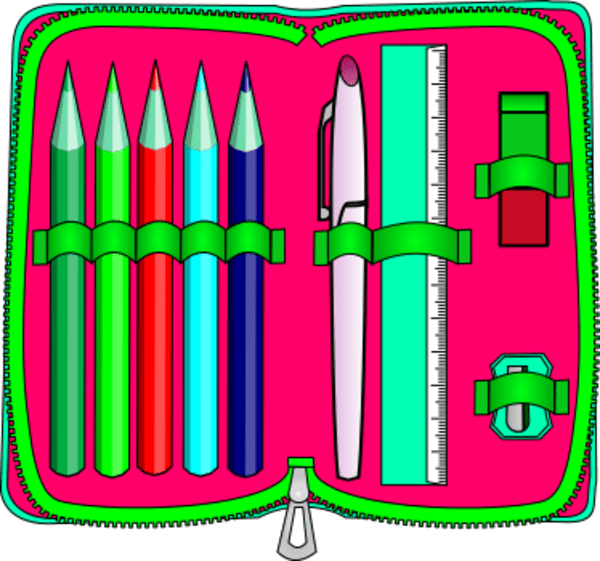 pencil case with pencils clipart Clip Art Library