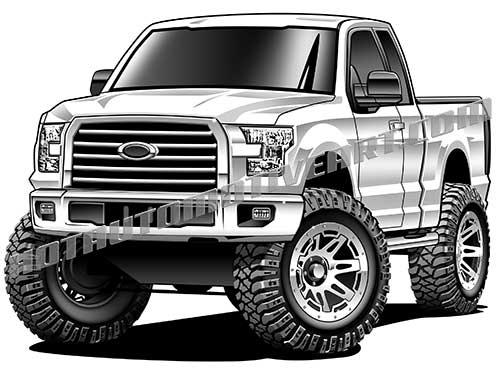 lifted f150 clipart #3192083