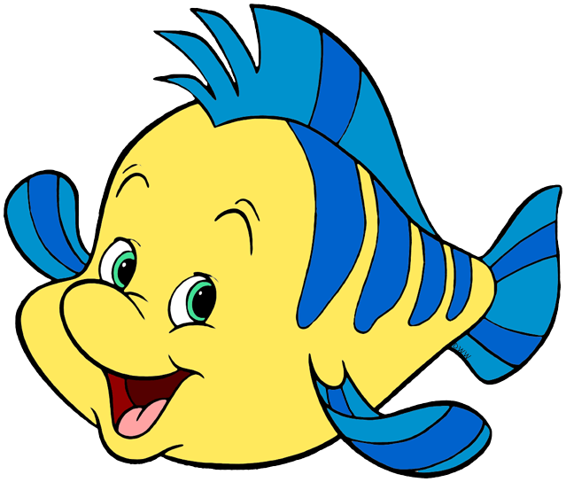 flounder from little mermaid Clip Art Library