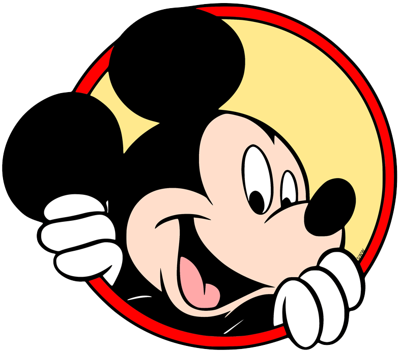disney mickey mouse peeking Clip Art Library