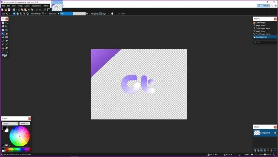 Download High Quality make white background transparent paint net
