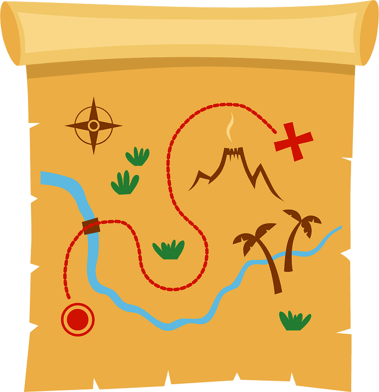 Treasure Map Clipart Transparent Background ClipartLib