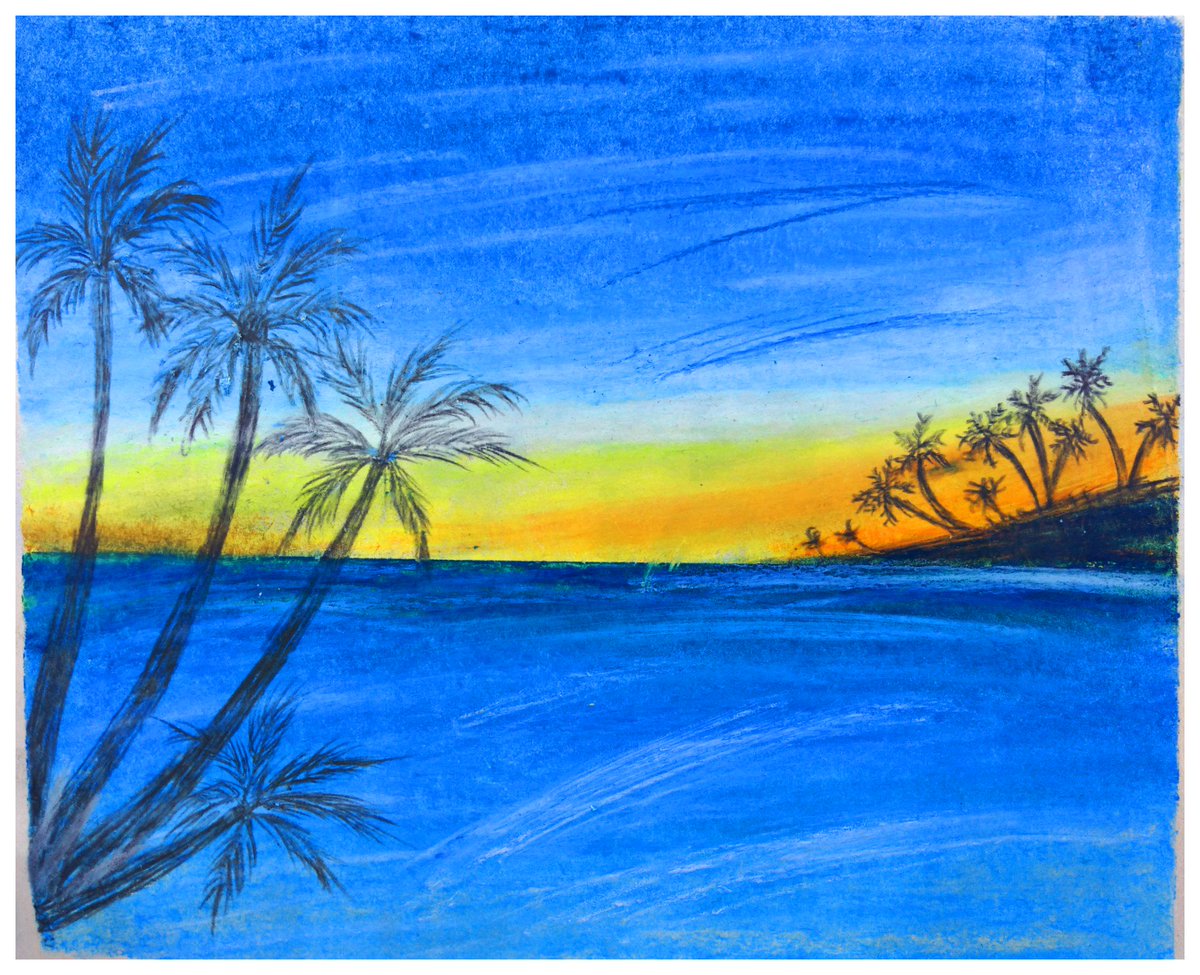 Beach Landscape Drawing Free download on ClipArtMag