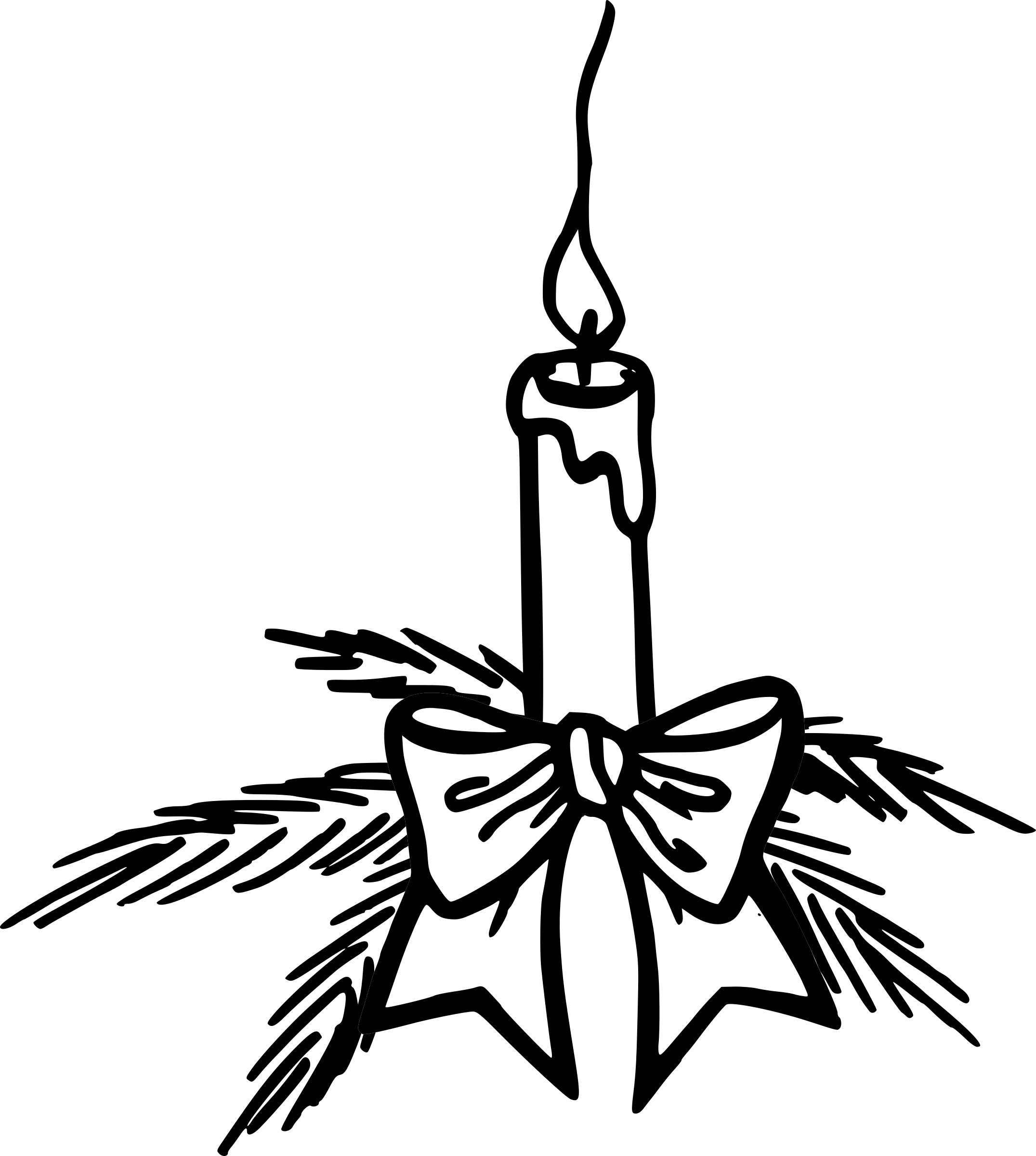 Candlestick Drawing Free download on ClipArtMag