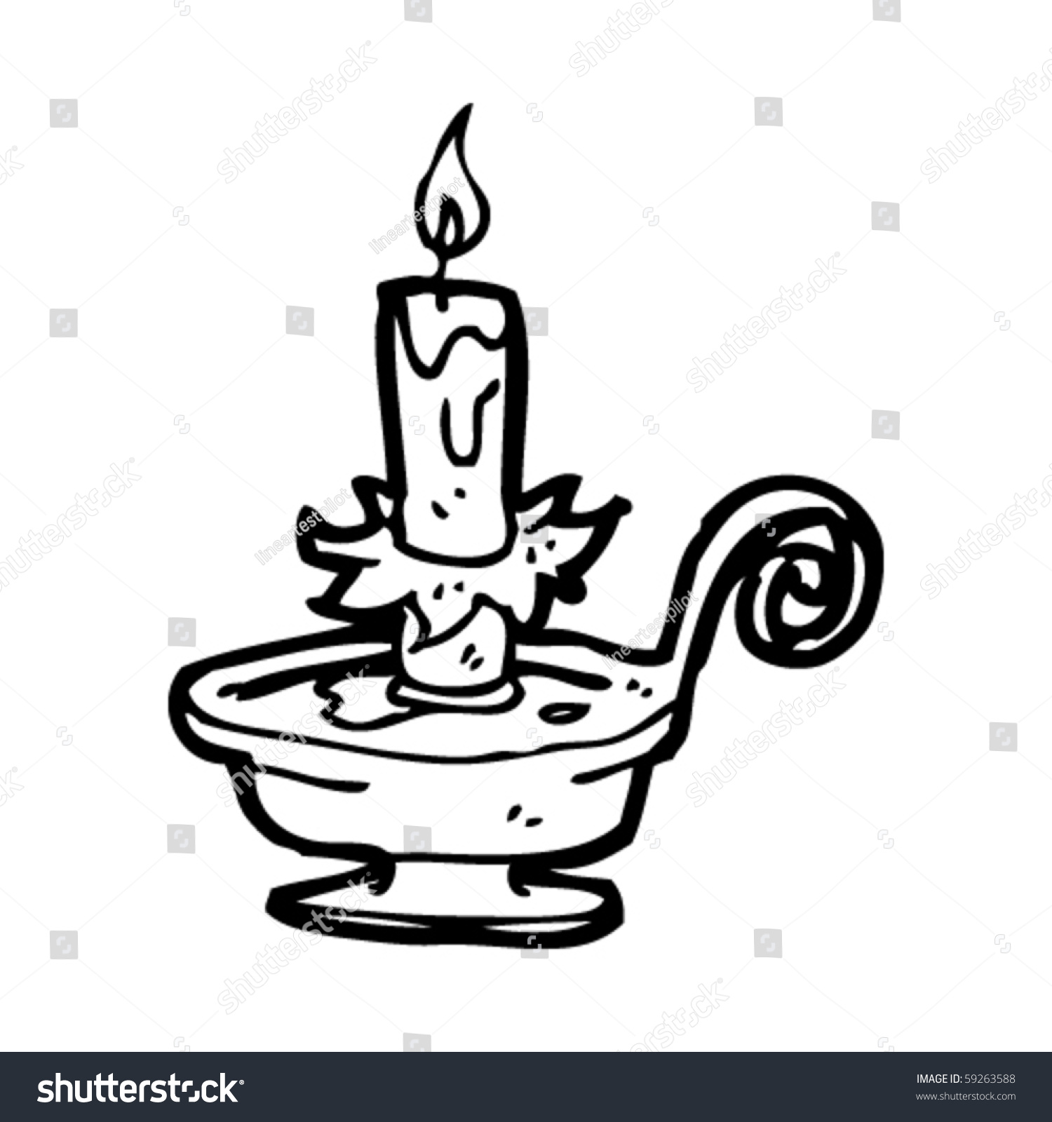 Candlestick Drawing Free download on ClipArtMag