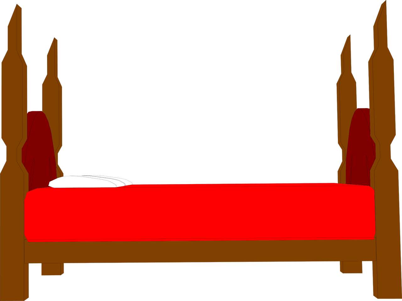 Cartoon Bed Drawing Free download on ClipArtMag