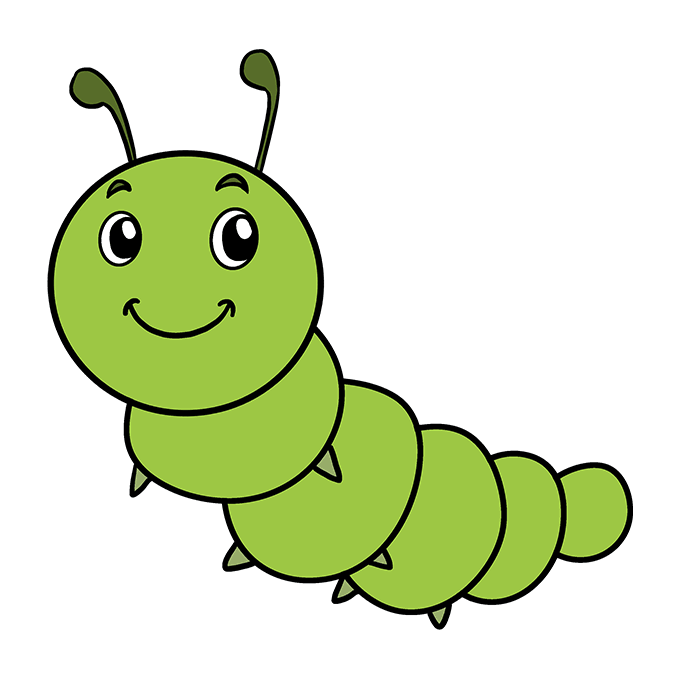 Caterpillar Cartoon Drawing Free download on ClipArtMag