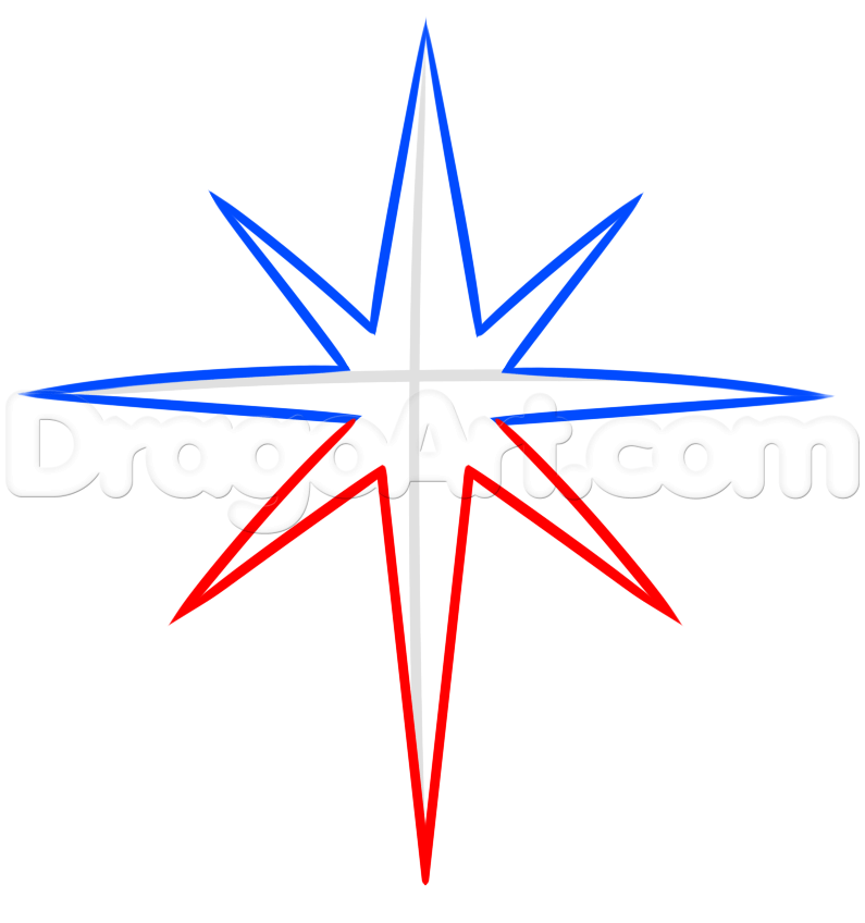Christmas Star Drawing Free download on ClipArtMag
