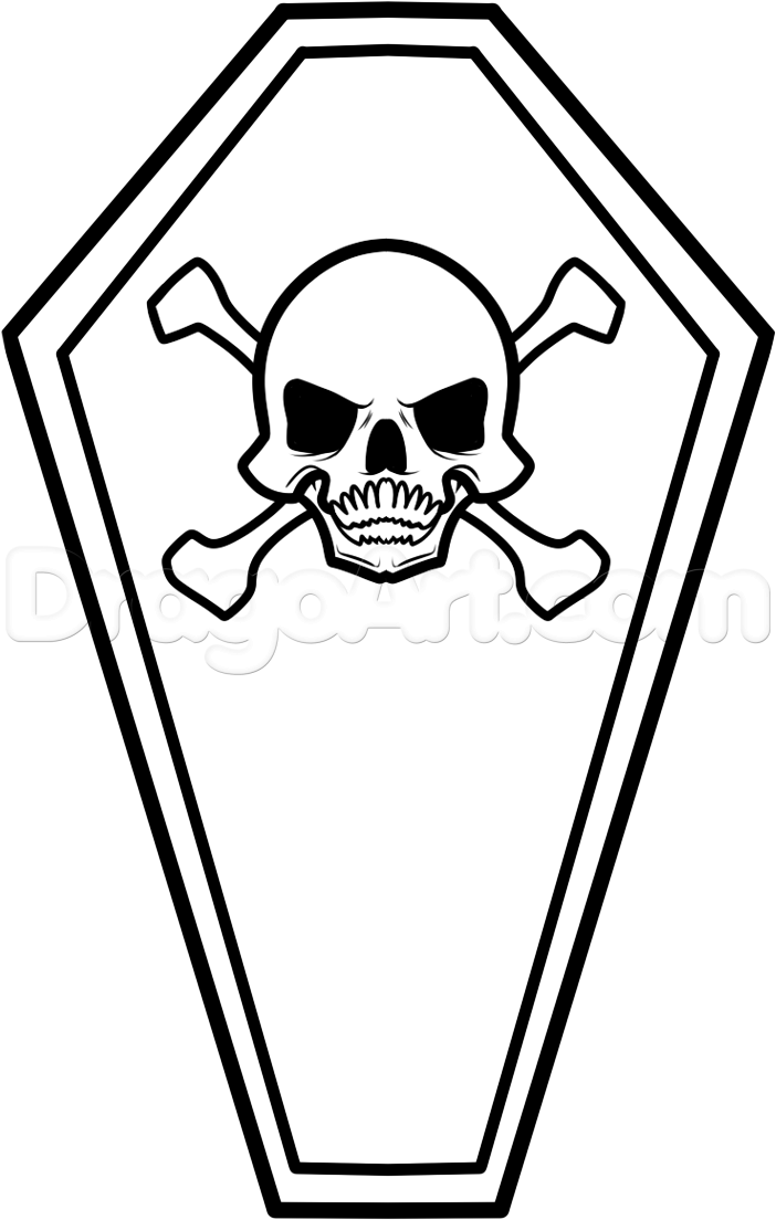 Coffin Drawing Free download on ClipArtMag