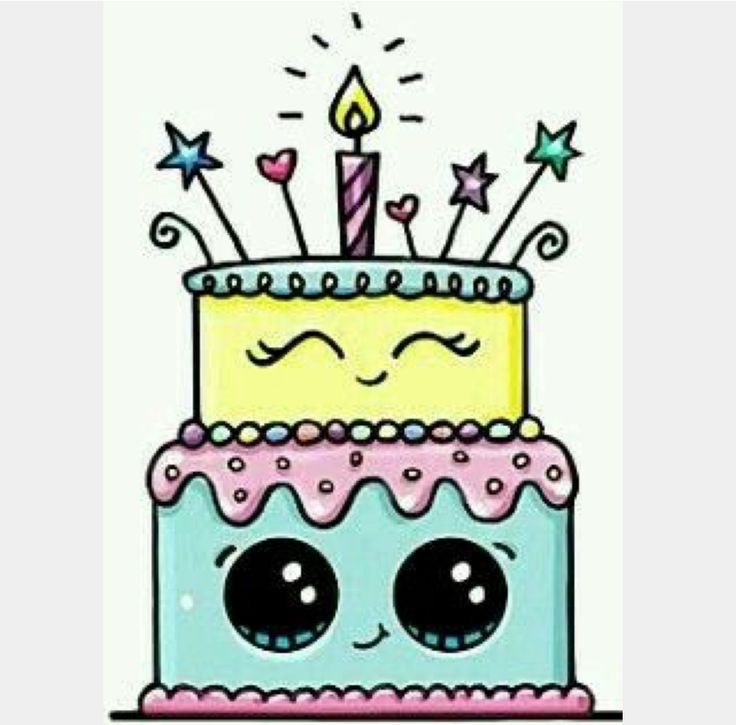 Cute Cake Drawing Free download on ClipArtMag