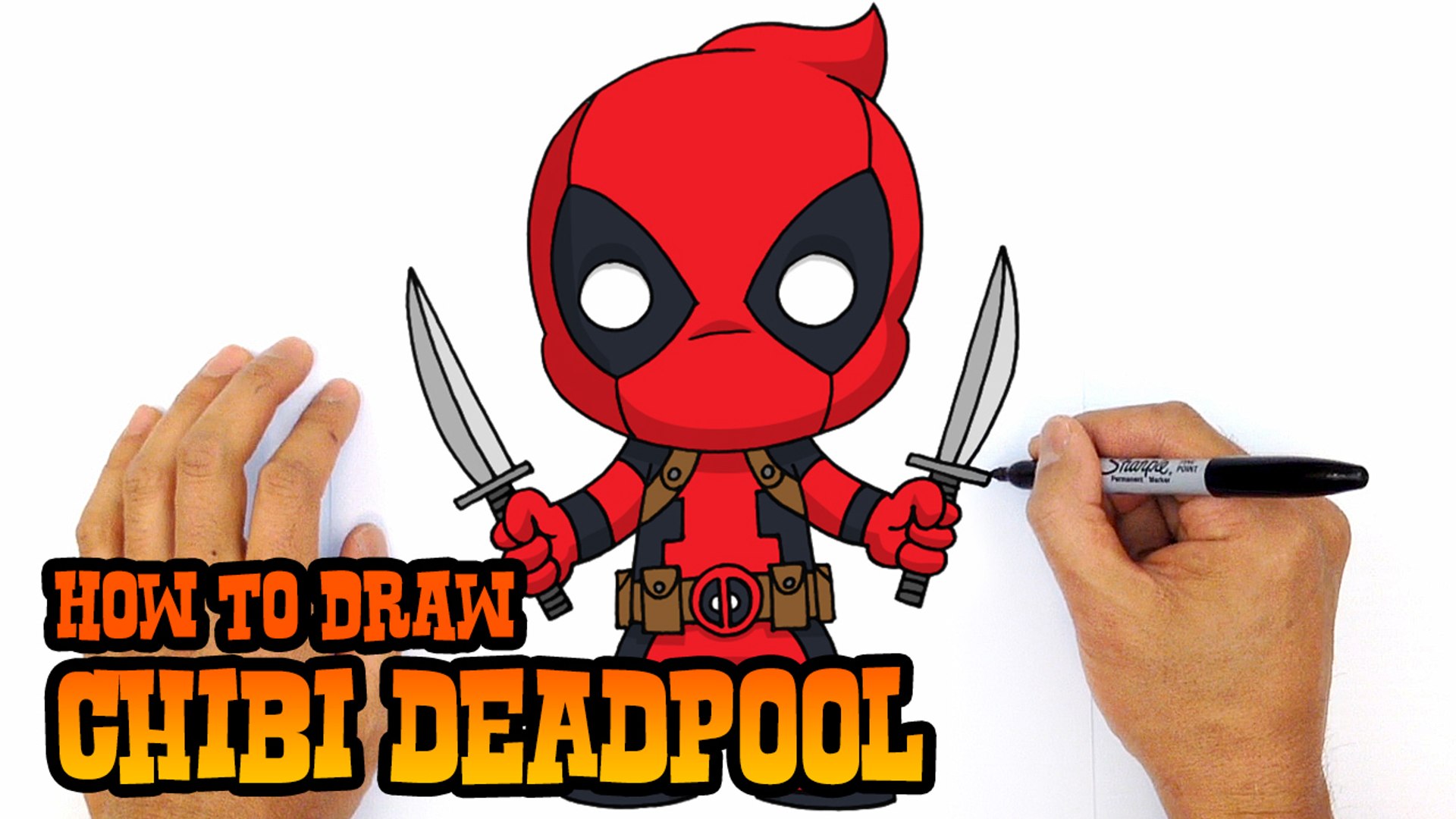 Deadpool Chibi Drawing Free download on ClipArtMag