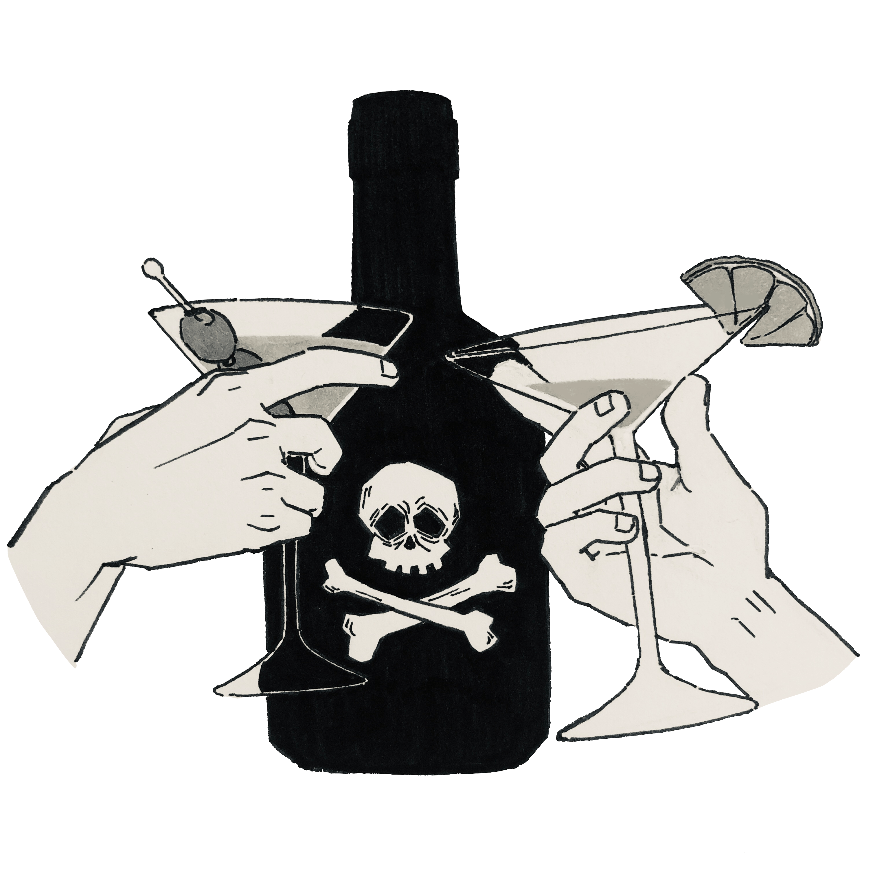 Drinking Alcohol Drawing Free download on ClipArtMag