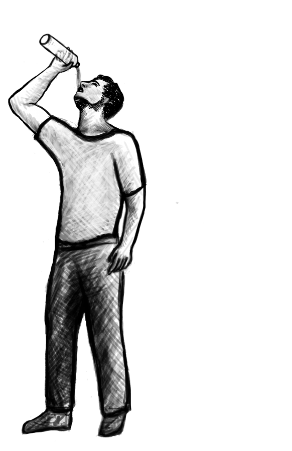 Drinking Water Drawing Free download on ClipArtMag