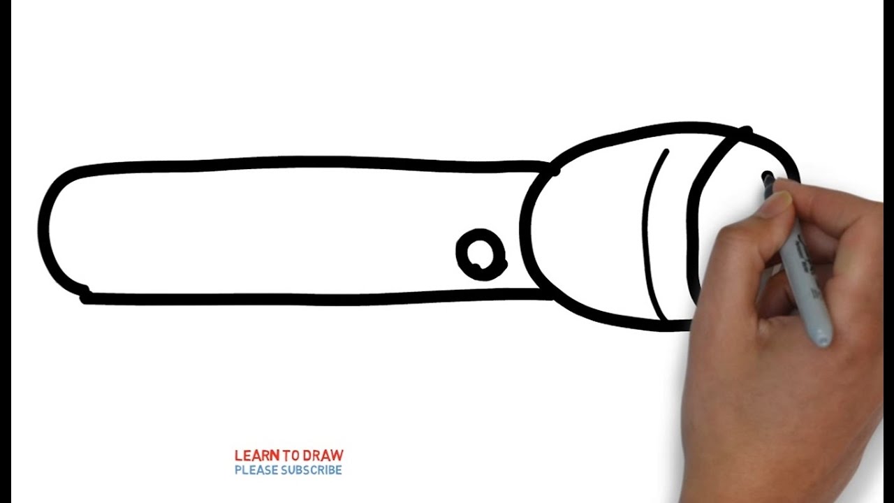 Flashlight Drawing Free download on ClipArtMag