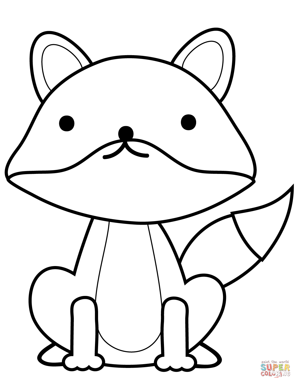 Fox Cute Drawing Free download on ClipArtMag