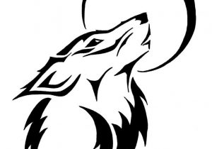 Wolf Howling Outline Tribal Wolf Head Drawing Simple Wolf Tattoo