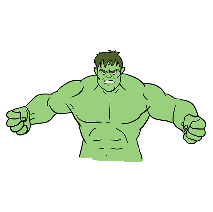 Incredible Hulk Drawing Free download on ClipArtMag