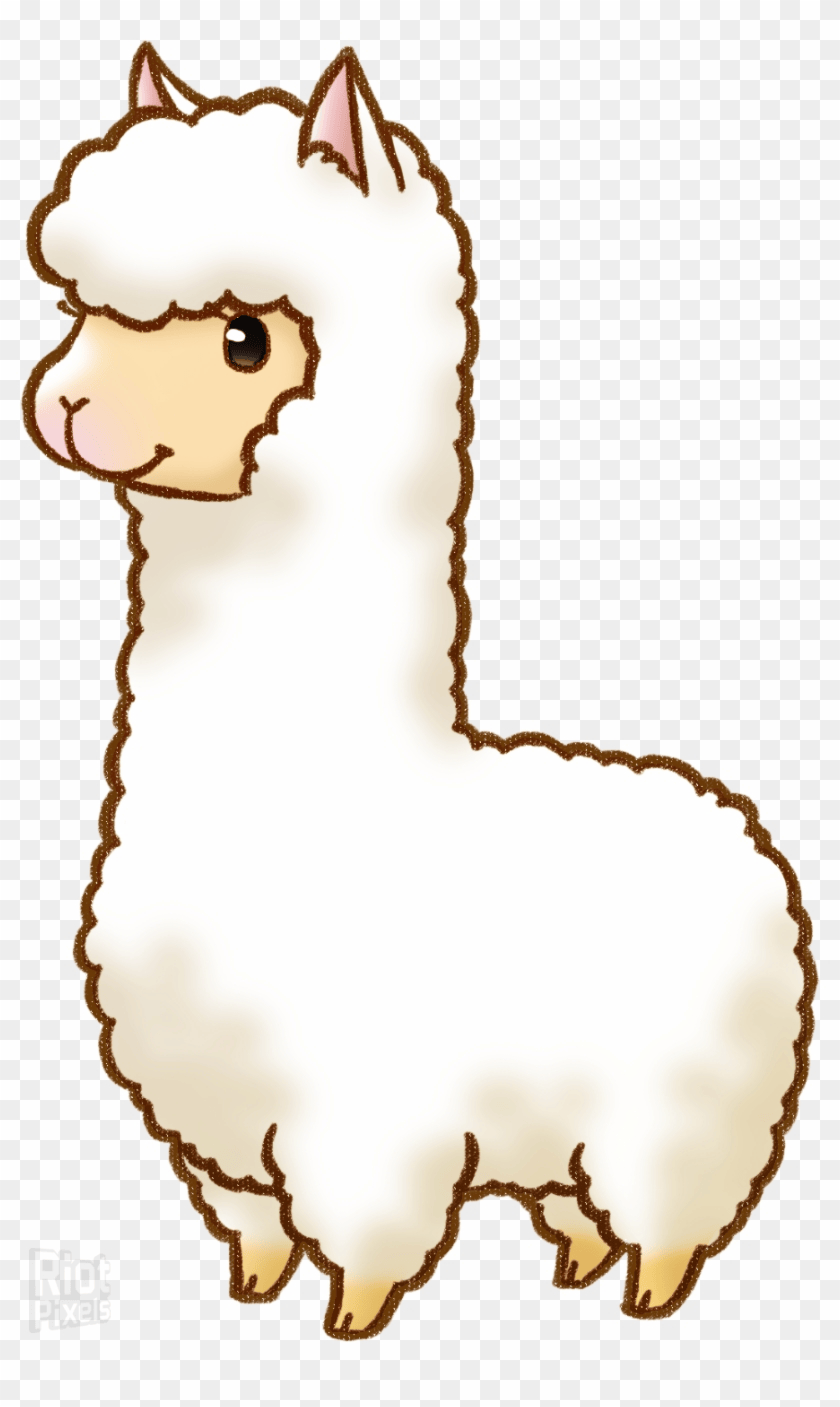 Cute Simple Easy Llama Drawing aesthetic elegants