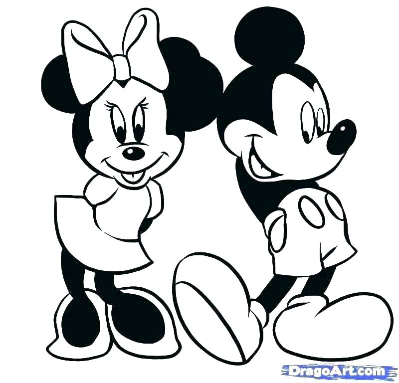 Mickey Mouse Simple Drawing Free download on ClipArtMag
