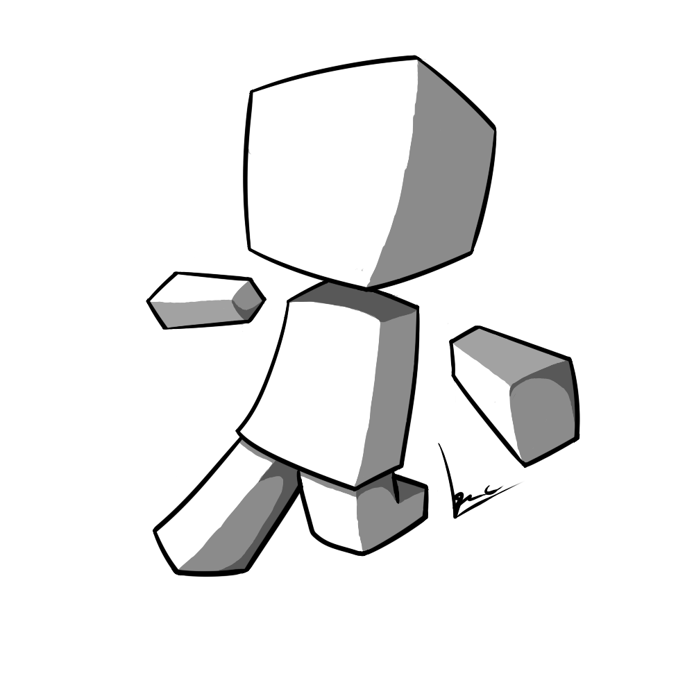 Minecraft Drawings Step By Step Free download on ClipArtMag