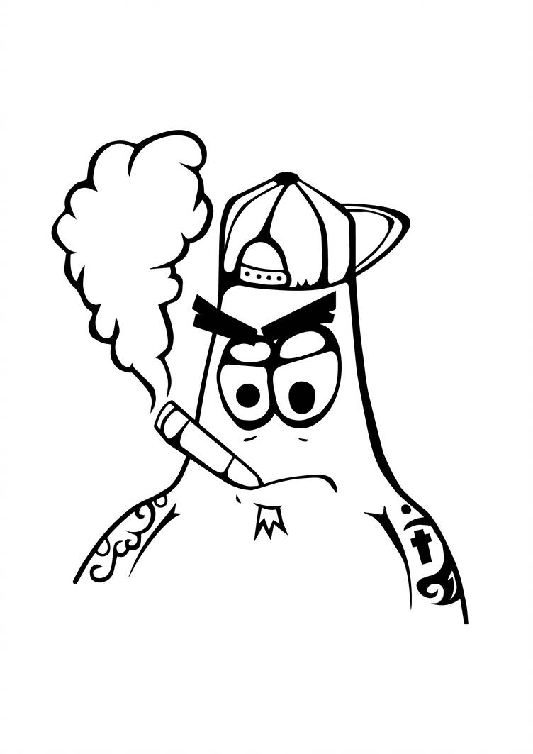 Patrick Star Drawing Free download on ClipArtMag