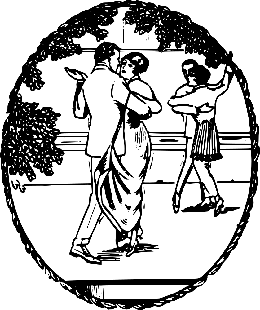 People Dancing Drawing Free download on ClipArtMag