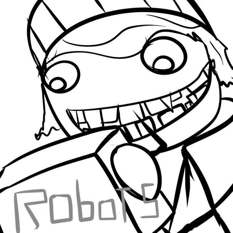 Robot Face Drawing Free download on ClipArtMag